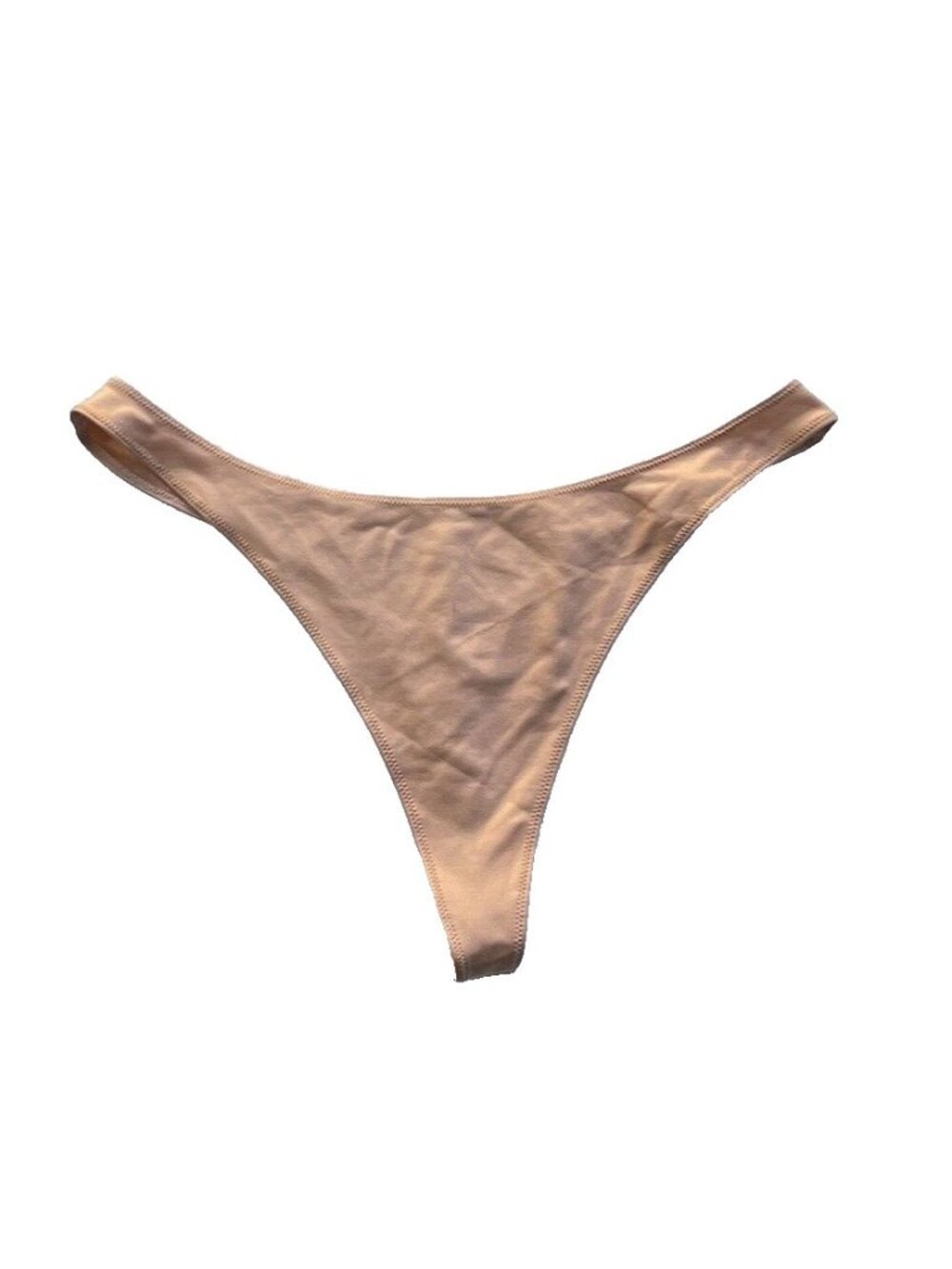 Skims Women Wet Jersey Dipped Thong Color Ochre Size 3X Style PN-DTH-0566